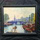 Impressionist paintings - pair of oil on cardboard signed by Jehann BERJONNEAU