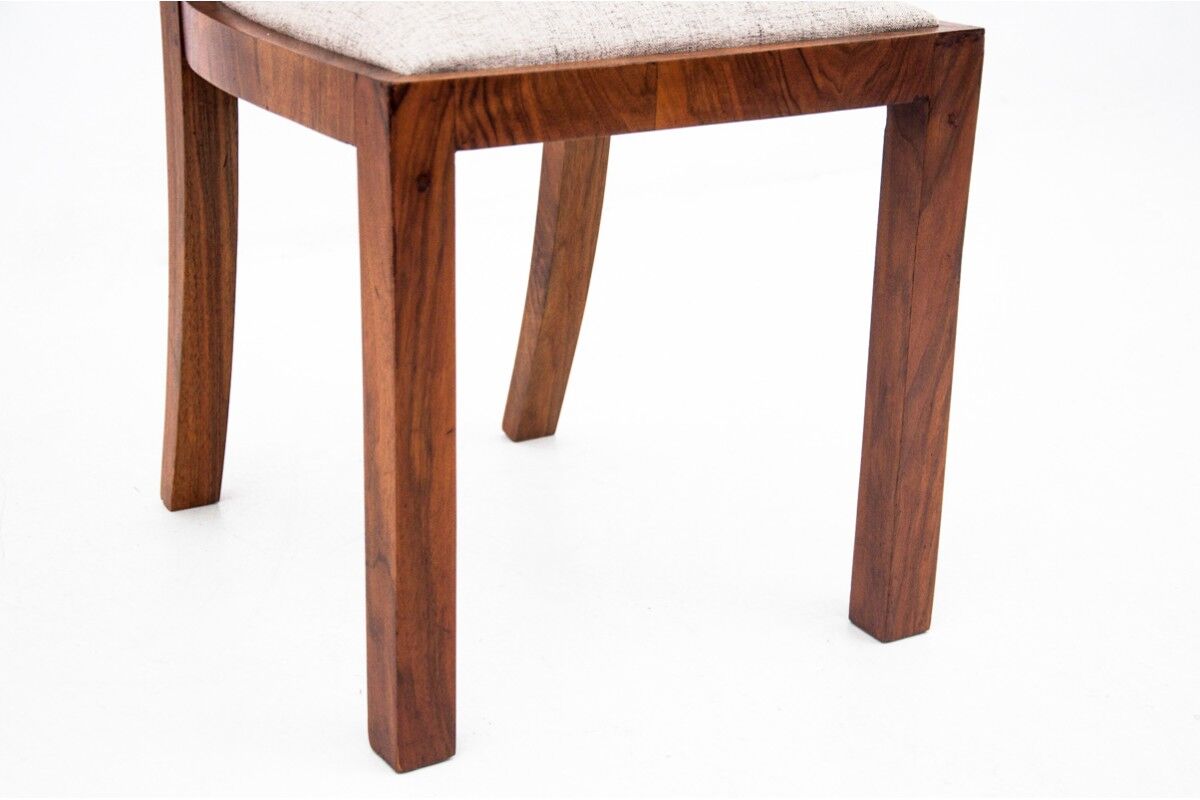 Art Deco dining set, table et 4 chairs, Poland, 1940s