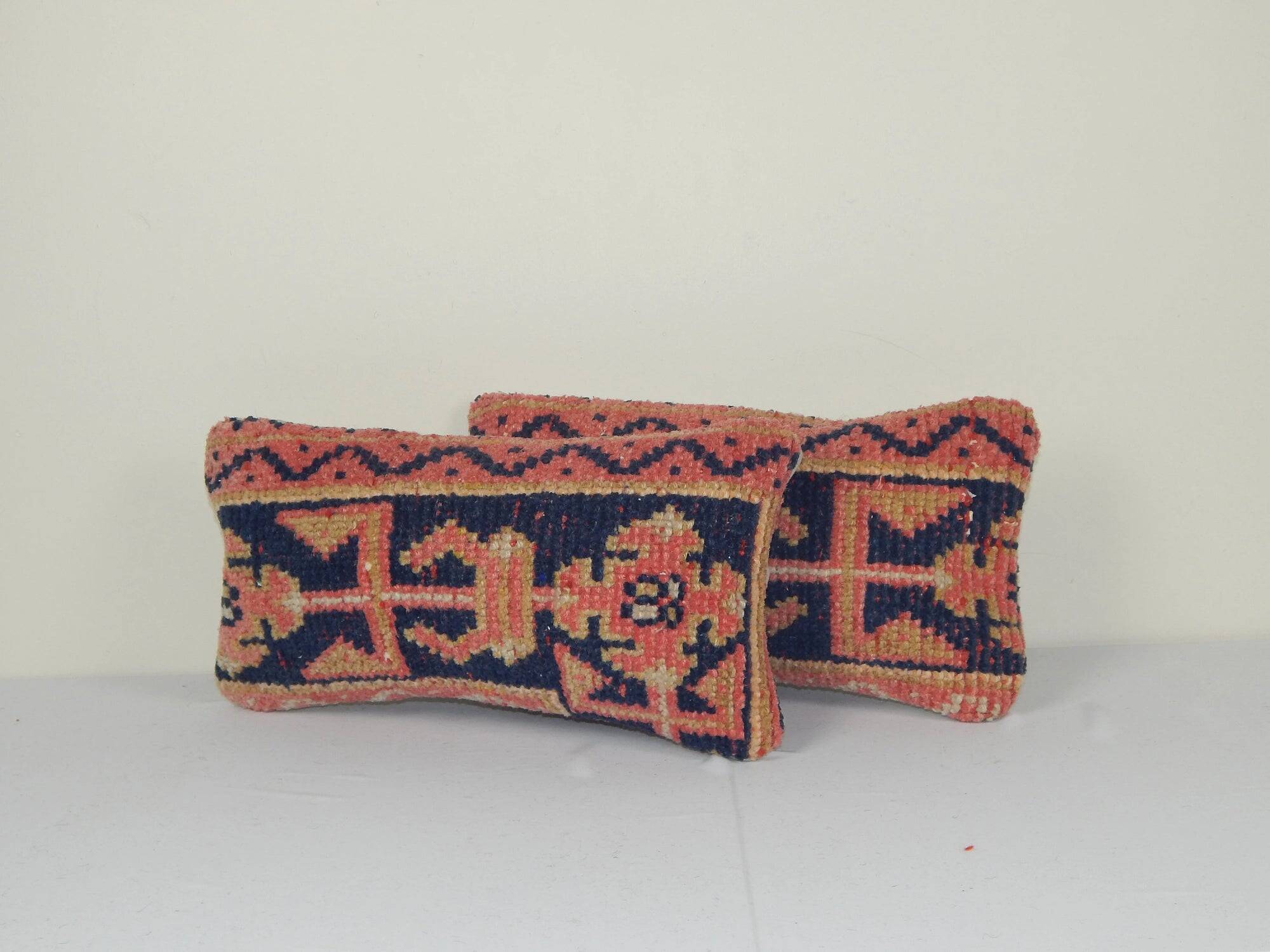 Set of 2 vintage Turkish cushion covers 20x41 cm