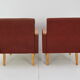 Paire de fauteuils design du milieu du siècle, années 1960.