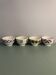 Set of vintage multicoloured bowls
