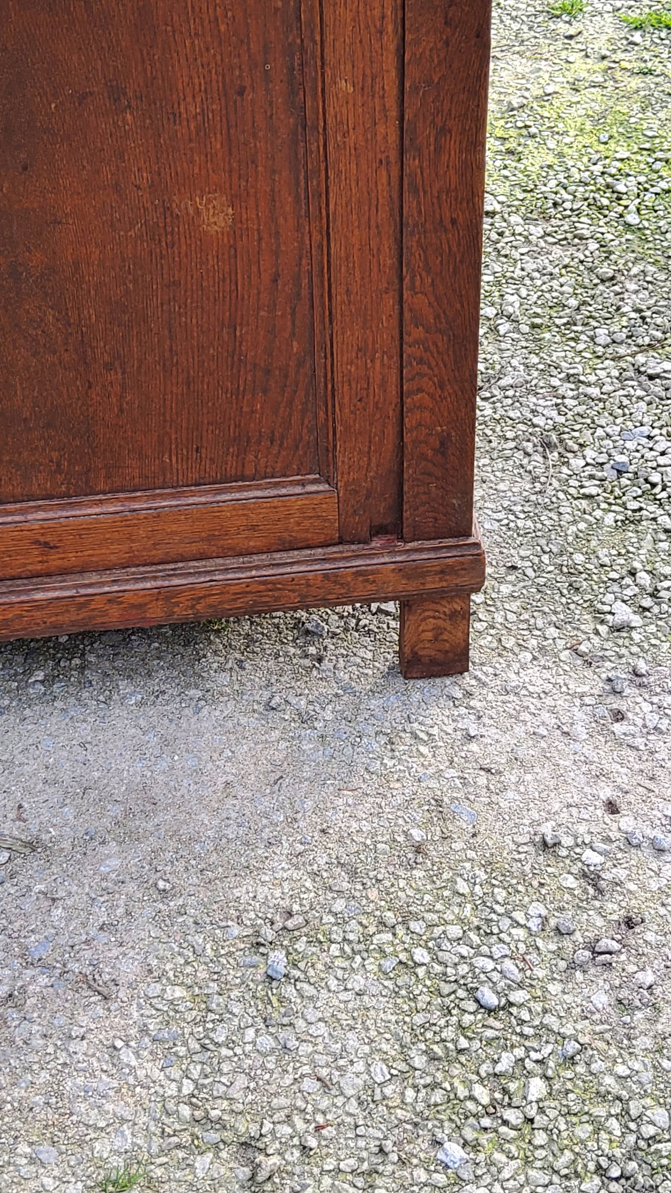 Parisian sideboard in solid oak and solid poplar early 20th century