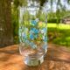 Vintage large glass Arcopal Véronica Myosotis