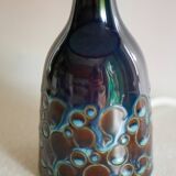 Mid-century modern pottery table lamp with candy glazing from Söholm, Denmark, 1960s