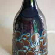Mid-century modern pottery table lamp with candy glazing from Söholm, Denmark, 1960s