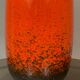 West German Fat Lava Scheurich Keramik orange and brown vase 1970s