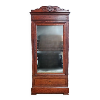 1-door mahogany wardrobe, Napoleon III period