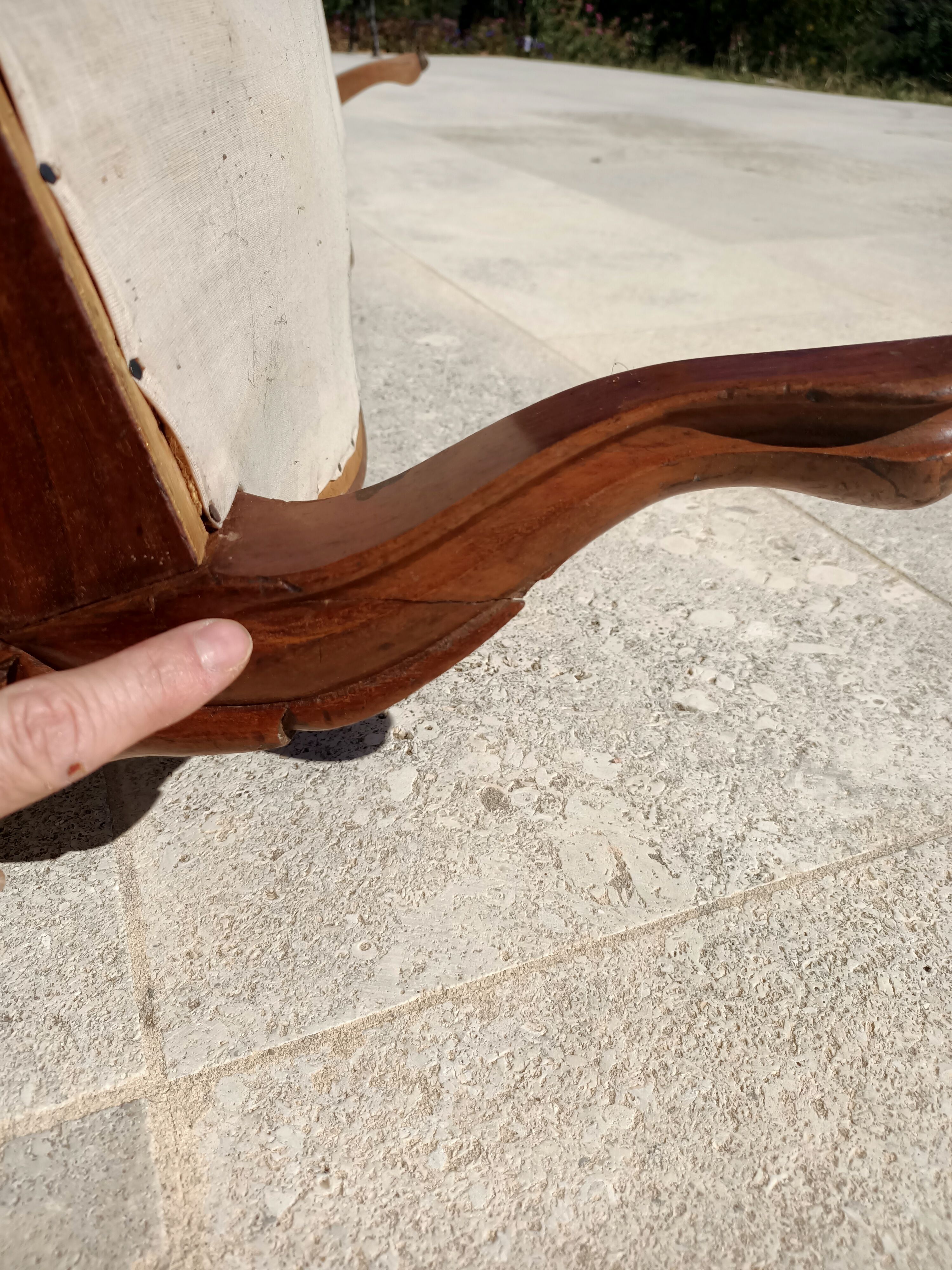 Bench, sofa Louis Philippe 3 places