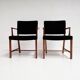 Set of 2 Danish mahogany chairs by Erik Bjorn Olsen, 1970s