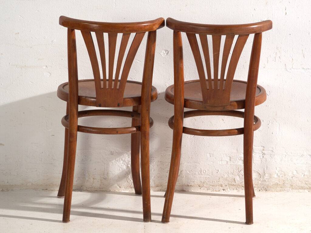 Antique bentwood chairs in Thonet style – Hungary, circa 1960 #7 - Set of 2 pieces