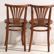 Antique bentwood chairs in Thonet style – Hungary, circa 1960 #7 - Set of 2 pieces