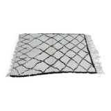 Handmade woolen Azilal Berber rug 140 X 100 CM