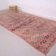 Pink Vintage Moroccan Rug 180 x 360 - Berber Wool Rug - Handmade Rug Boho