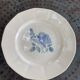 Digoin France cake dish with antique blue rose pattern
