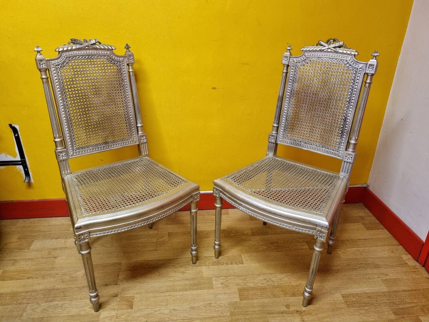Louis XVI caned chairs