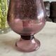 Photophore rose en verre de Biot