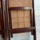 Vintage folding cane and wood chairs