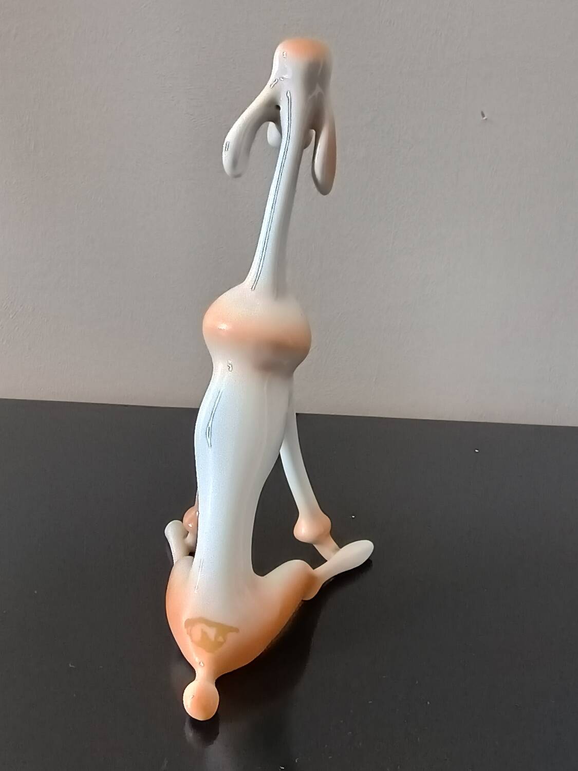 Hollohaza porcelain dog, 1970s