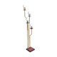 Brass, varnished metal and plexiglas floor lamp "alberelli" by c. la gaipa, 2020