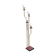Brass, varnished metal and plexiglas floor lamp "alberelli" by c. la gaipa, 2020