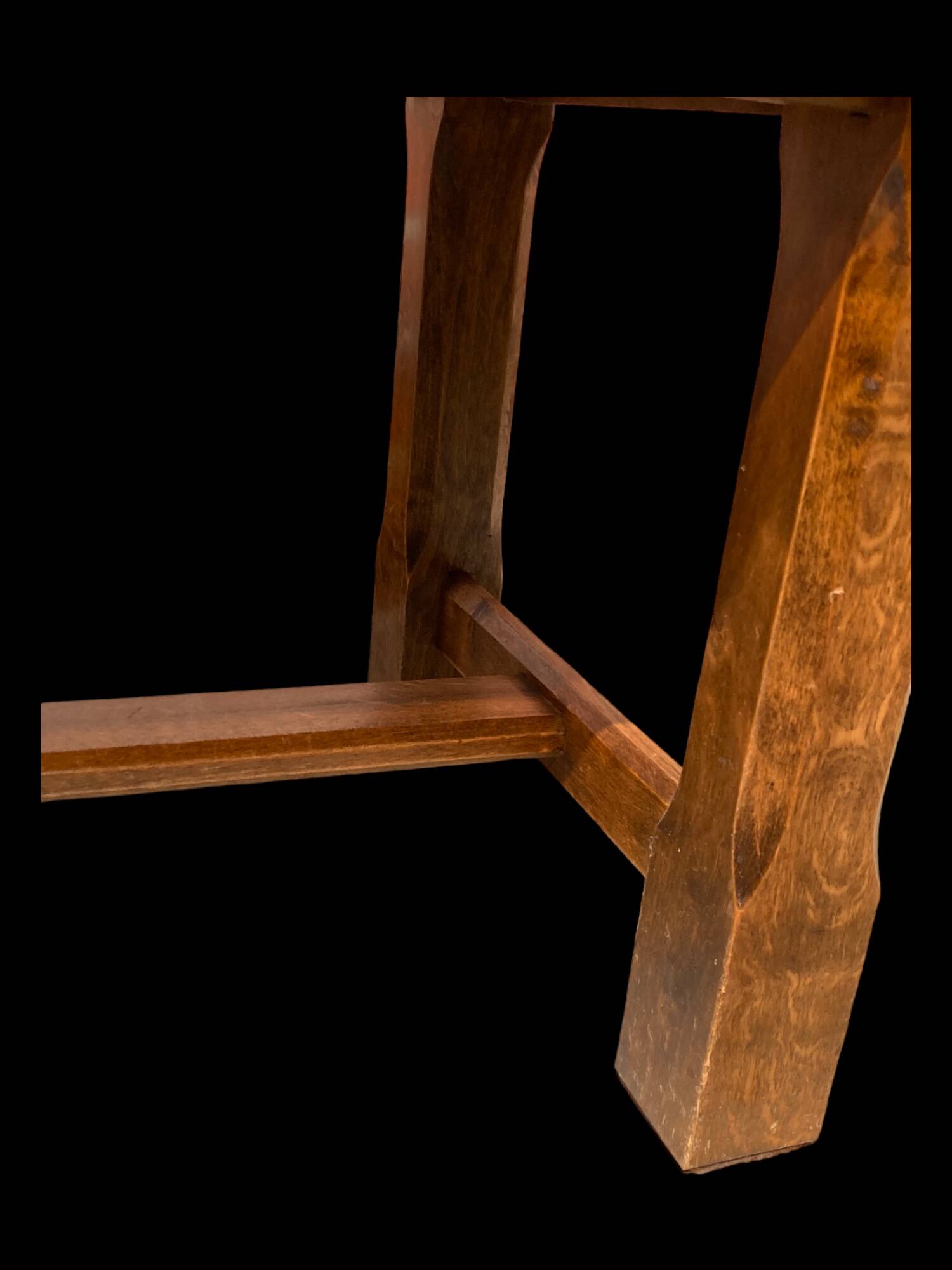 Wood and stone coffee table