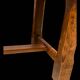 Wood and stone coffee table