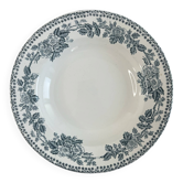 Assiette creuse en terre de fer Sarreguemines Digoin