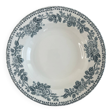 Shallow dish in ironstone Sarreguemines Digoin 22cm