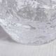 Glass "snowball" tealight candle holder