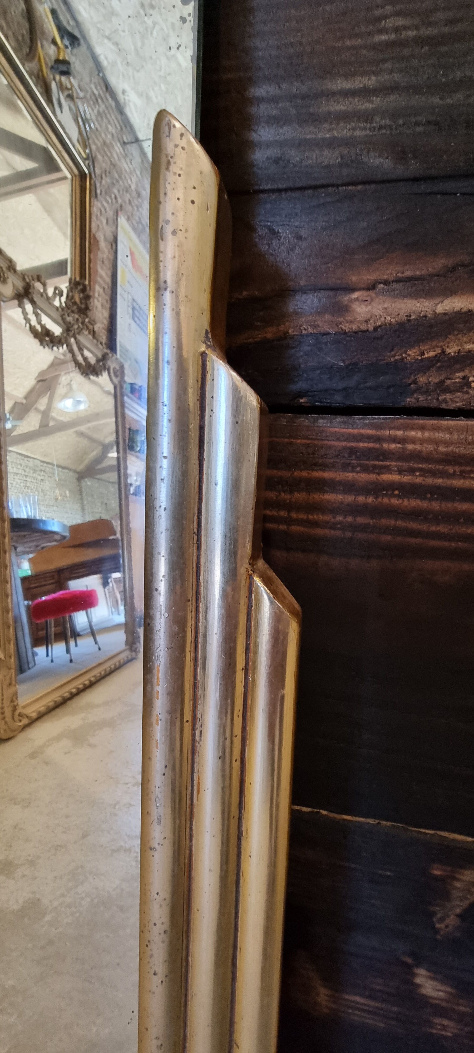 Golden art deco mirror