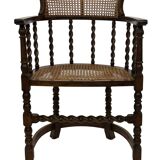Antique Barley Twist, Rattan Seated Captains Chair easy chair Classic