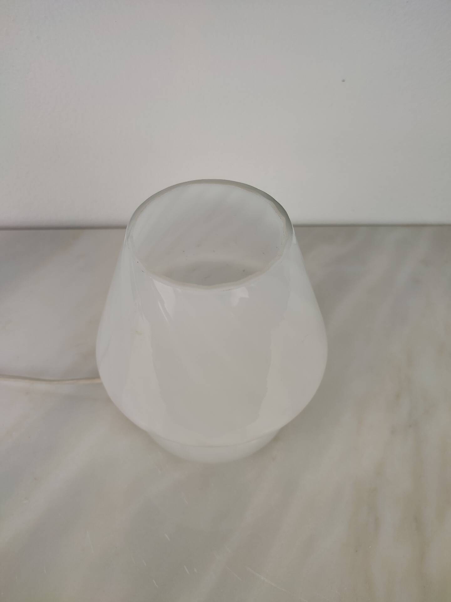 Lampe de table champignon en verre de Murano vintage