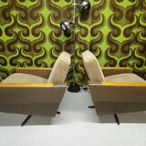 "1970 swivel armchair pair"