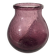Bubble mouth blown glass vase Biot style height 22cm