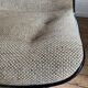 Fauteuil design en plastique, chrome et matière naturelle 60s 70s