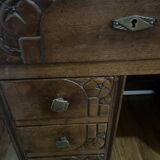 Art Deco solid wood desk