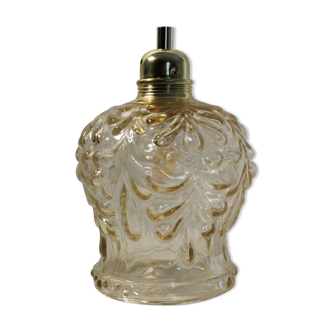 Vintage globe tulip walker amber glass, restored electricity