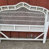 White rattan headboard 1960 1970
