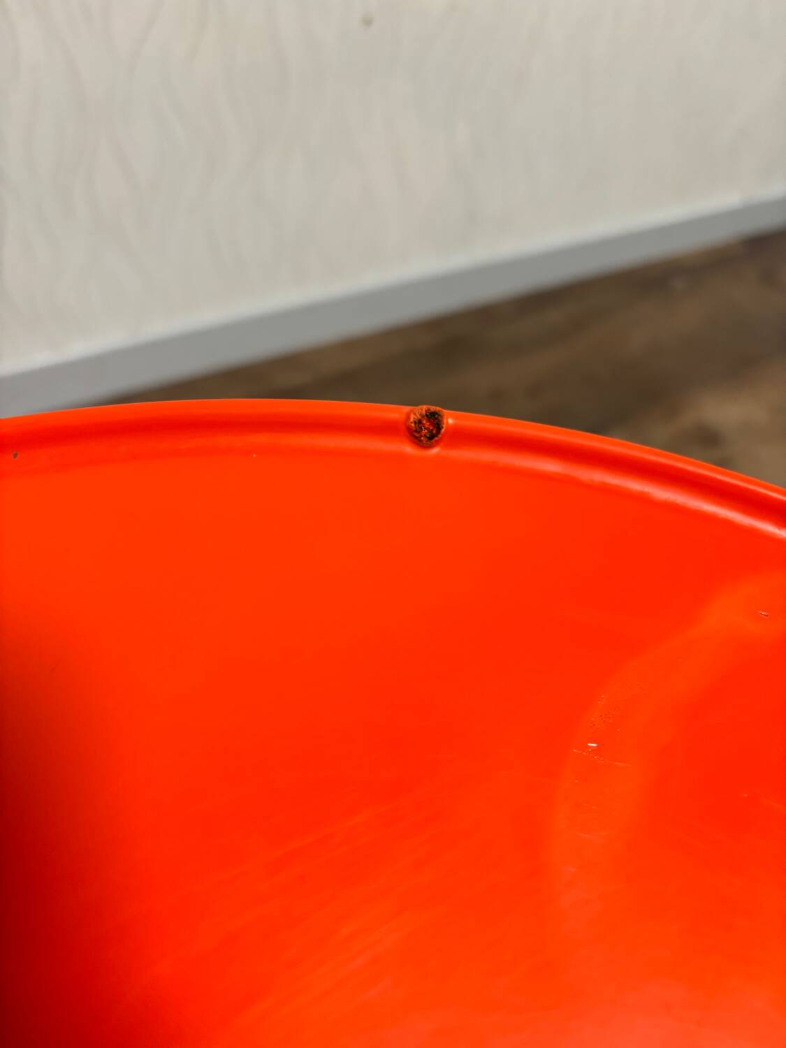 Desssert Prisunic orange - meuble d'appoint Prisunic - bout de canapé vintage -70s