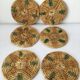 6 braided wicker glass bottoms