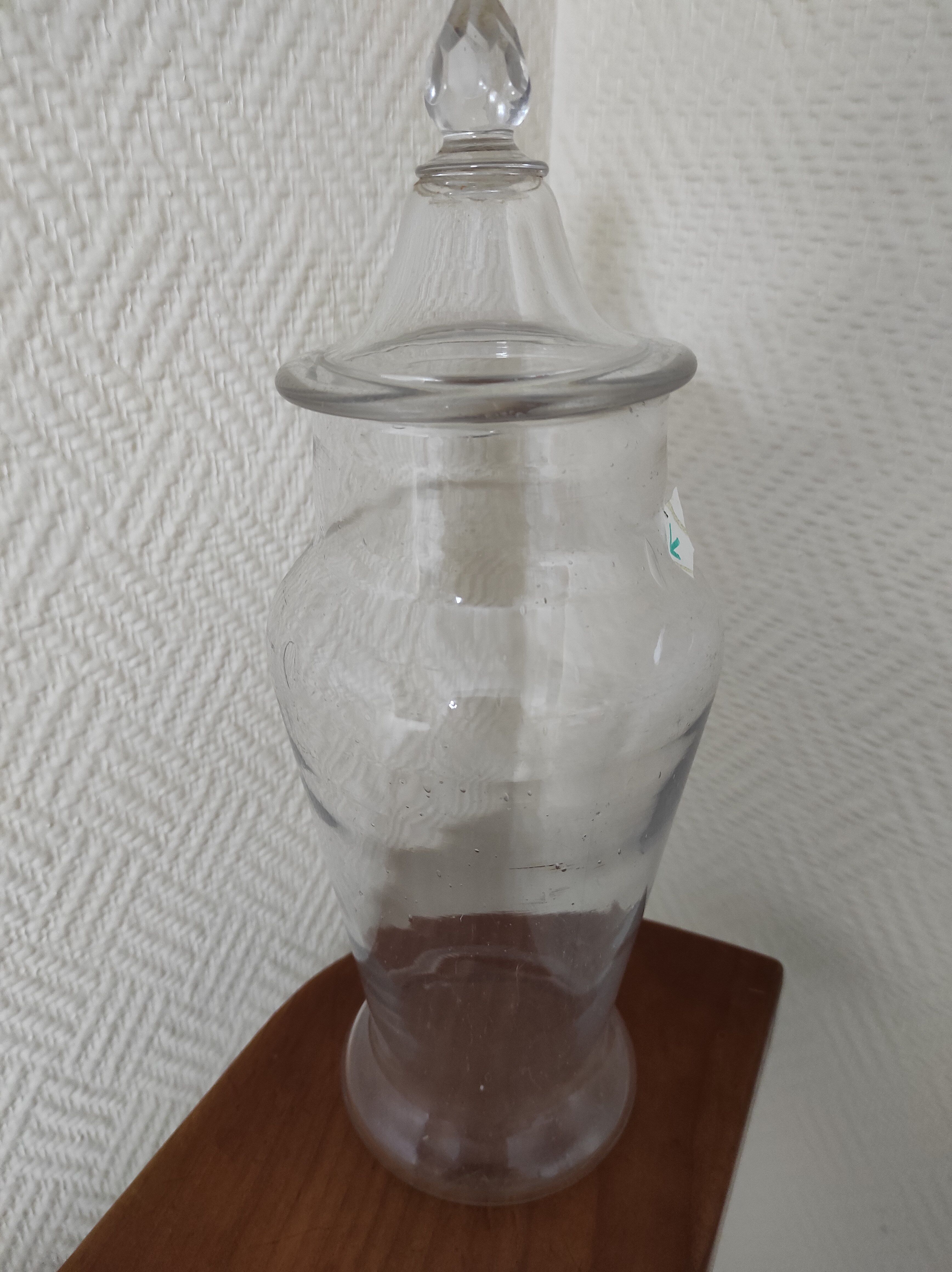 Old jar candy box with lid