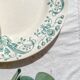 Set of 6 Antique Flat Plates "Figuig" Iron Earth – Longchamp 19th Century