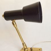 Pair of aluminor wall light France 50s/60s