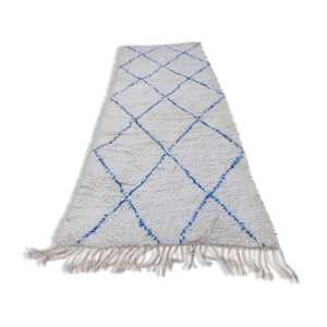 Tapis beni ouarain couloir 100% laine 285 x 102 cm