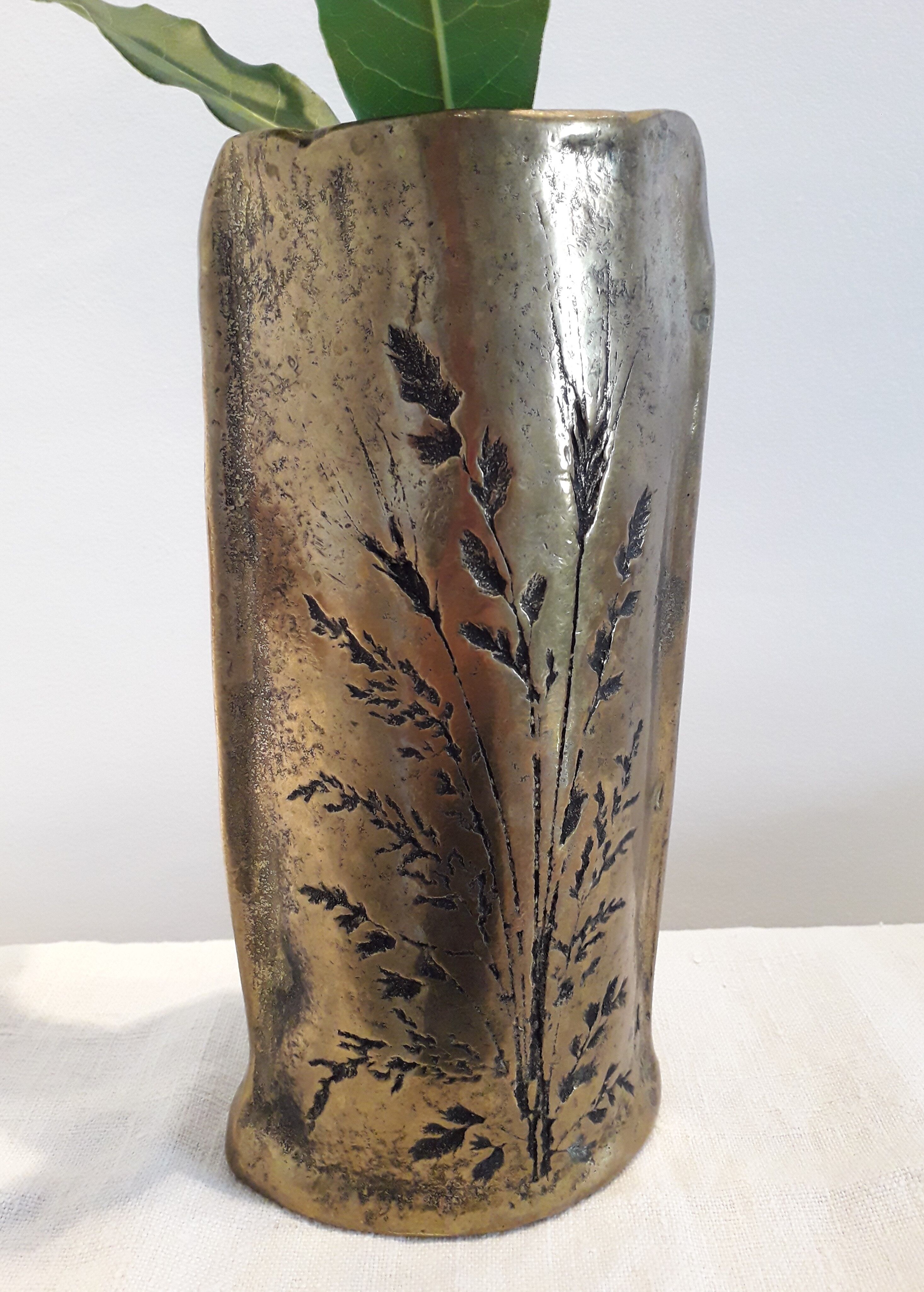 Vintage Gilde Handwerk brass vase