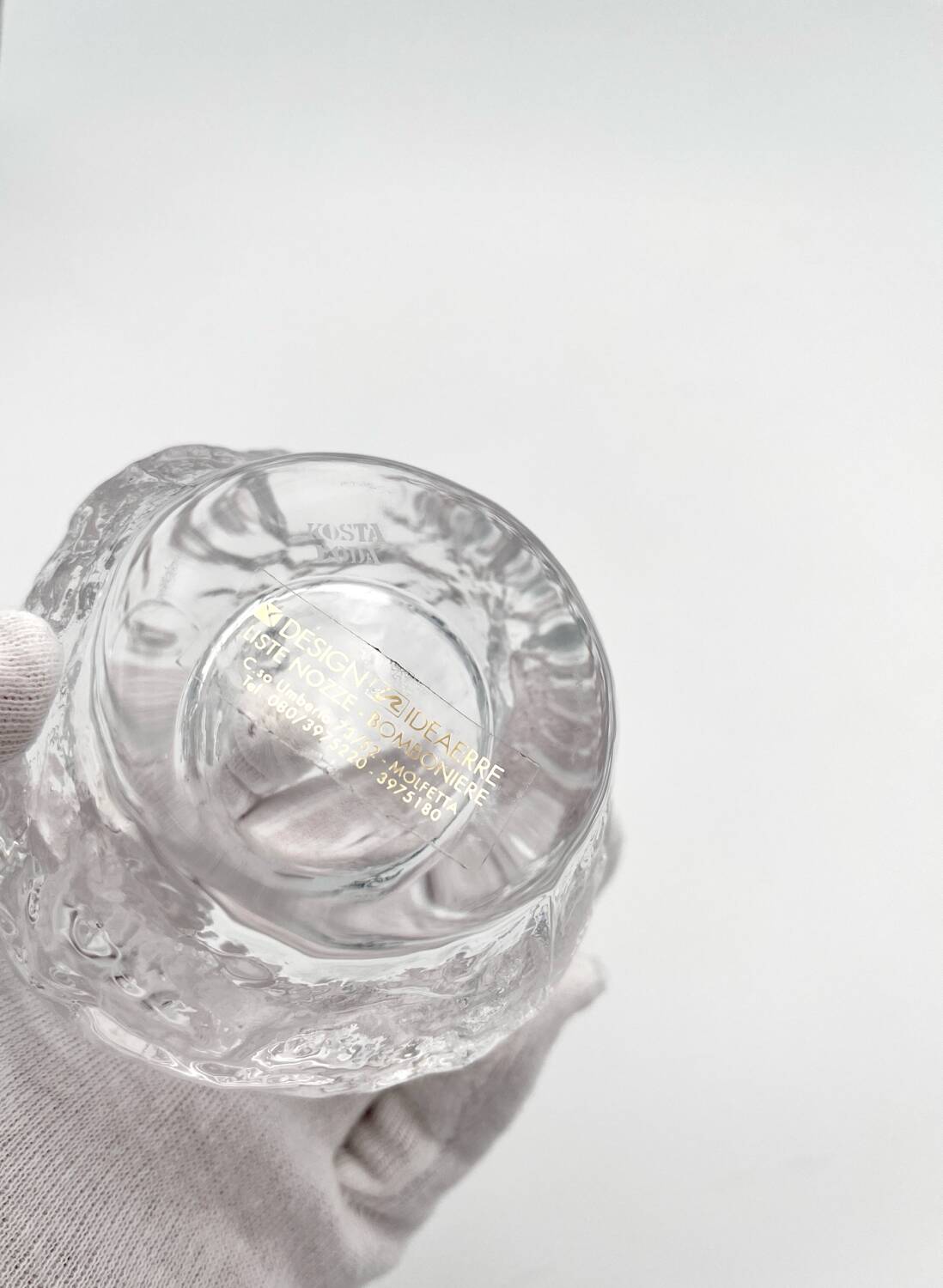 Vintage Kosta Boda Snowball photophore by Ann Wärff
