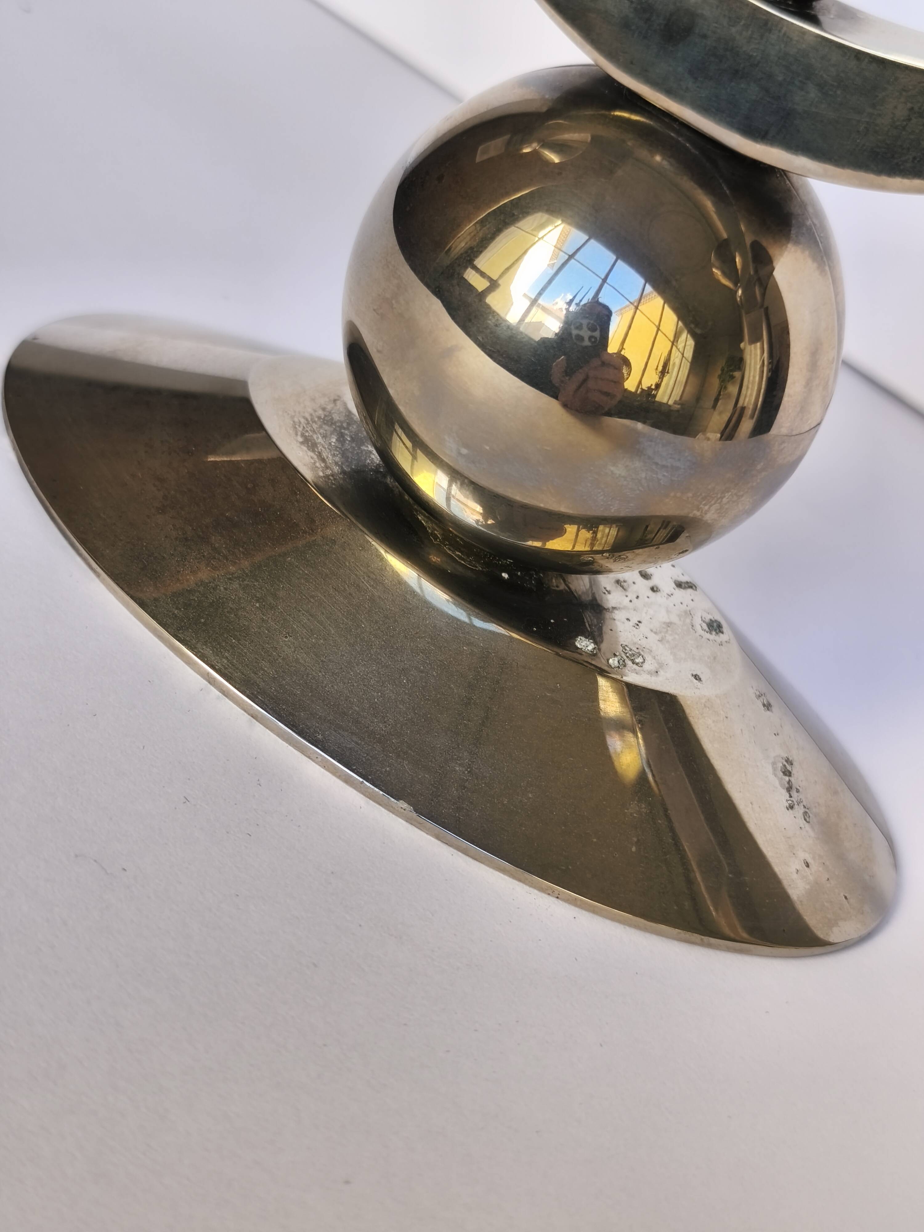 Art Deco Metal Candle Holder