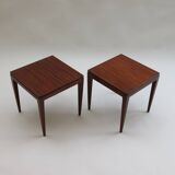 Paire de tables d'appoint Afrormosia des années 1960 par Richard Hornby Mid Century