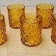 Amber glass whisky 6 glasses