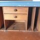Blue school desk, early 20th century